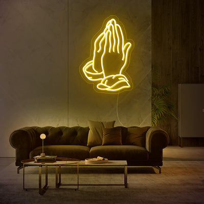 Praying Hands Neon Sign- LED Neon Sign