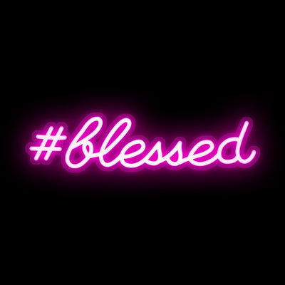 #Blessed- LED Neon Sign