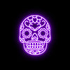 Mexican Skull- LED Neon Sign