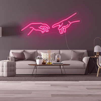 Touching Finger Neon Sign- LED Neon Sign