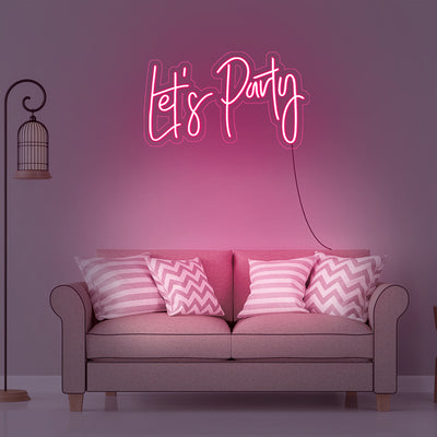 Let's Party- LED Neon Sign