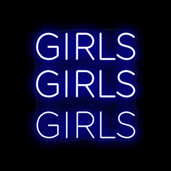 Girls Girls Girls Led Neon Sign Walls Of Neon 4308