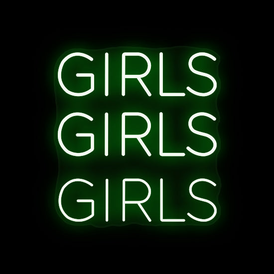 Girls girls girls sale light up sign